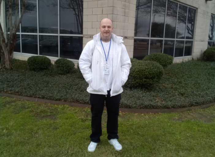 Drew Johnston, an inmate in Tarrant County Jail and a participant of the prison's Next Phase Program.