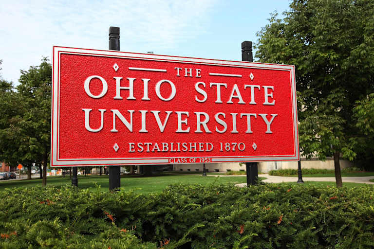 The Ohio State University campus sign