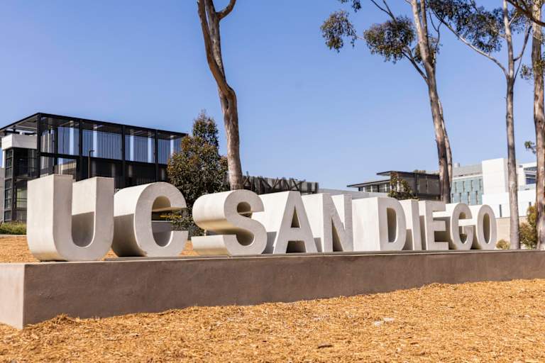 UC San Diego campus sign