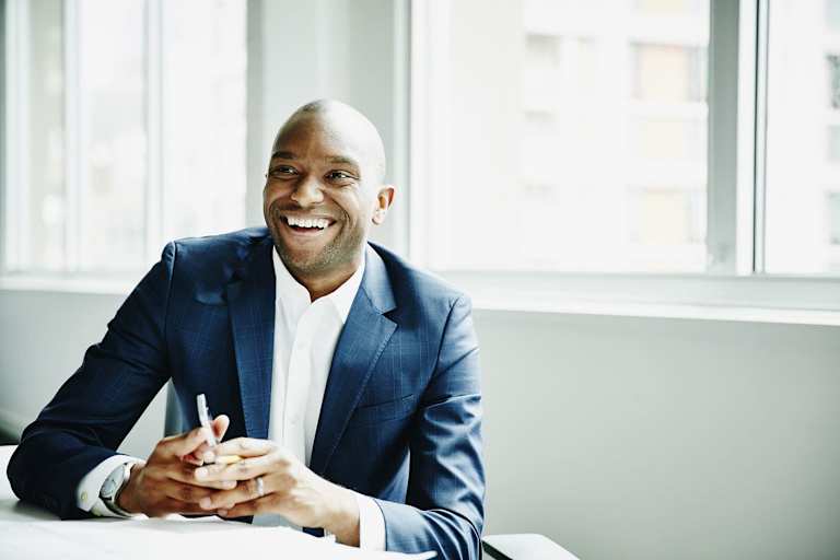Man smiling