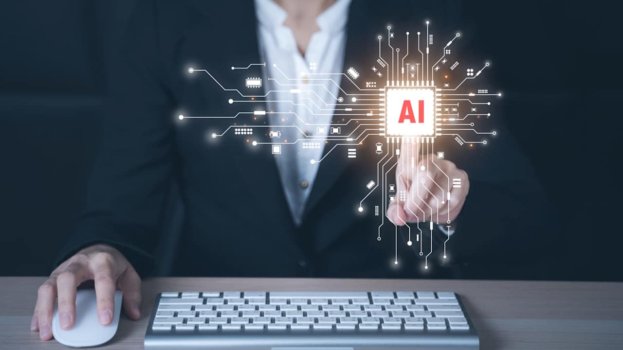 Artificial Intelligence technology and Chatbot Customer Service of Ai Concept