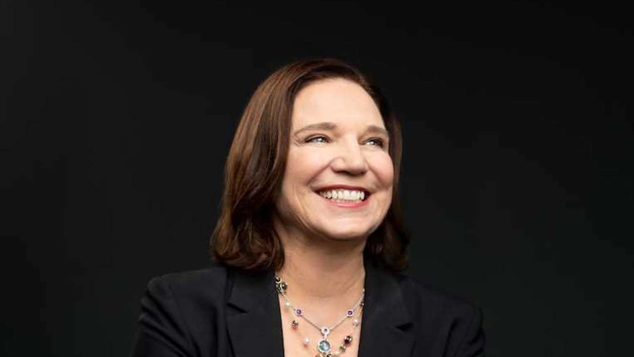 Ann E. Harrison, dean of the University of California Berkeley's Haas School of Business, speaking at an event. She will be stepping down from her role on July 31, 2024.
