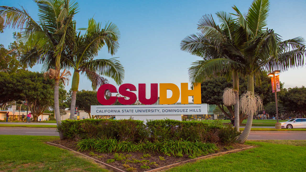 California State University, Dominguez Hill campus sign
