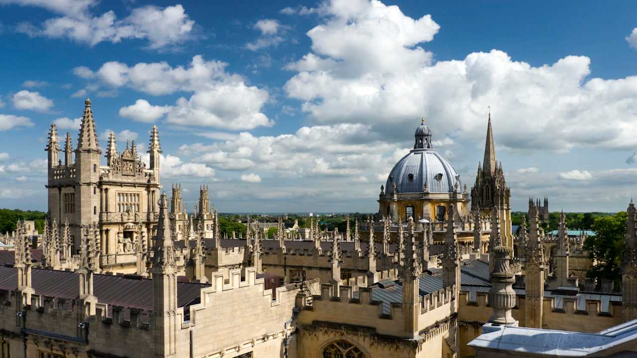 View over Domes and Spires of Oxford,UK