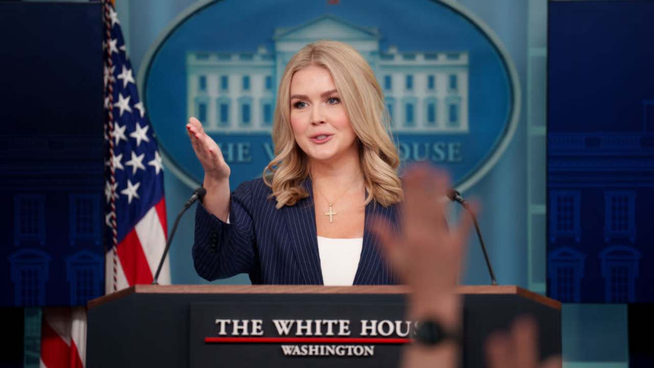 White House Press Secretary Karoline Leavitt Holds Press Briefing At White House