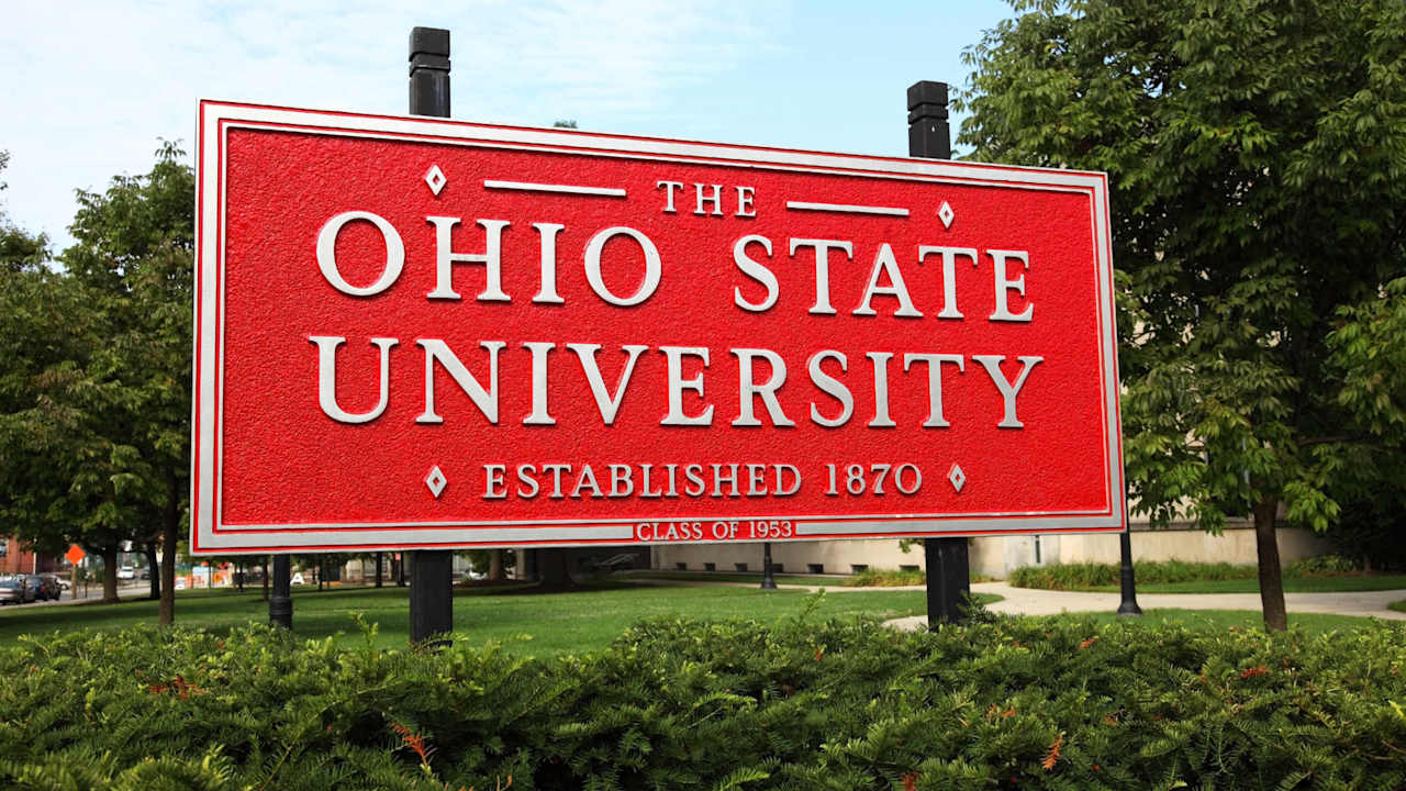 The Ohio State University campus sign