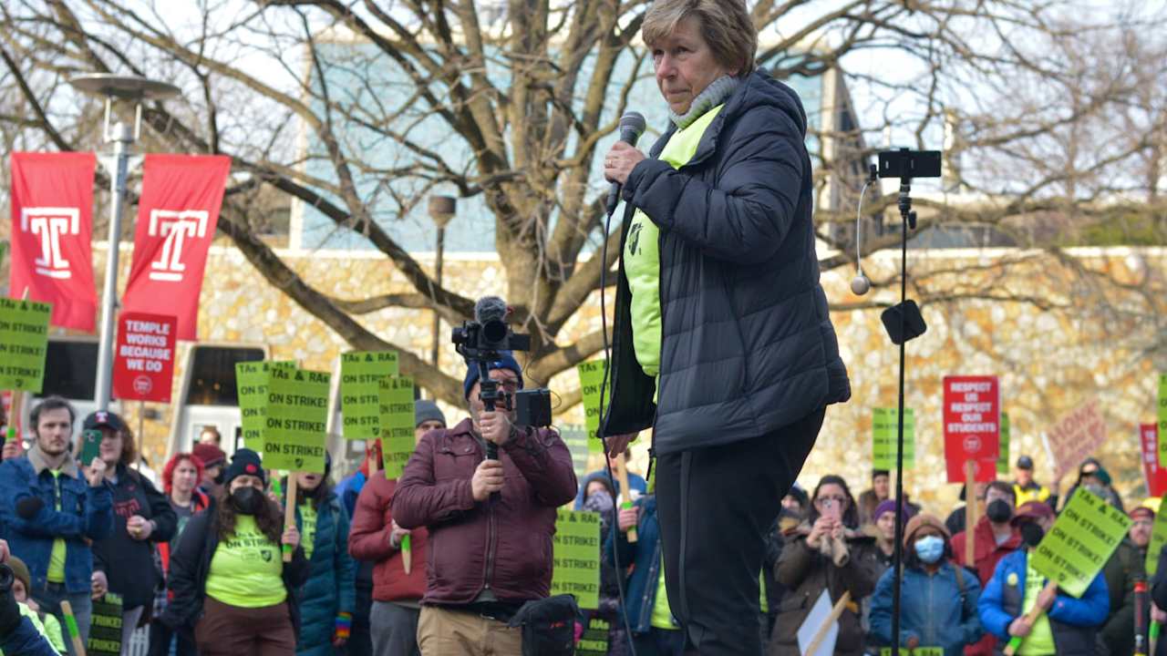 a campus strike.