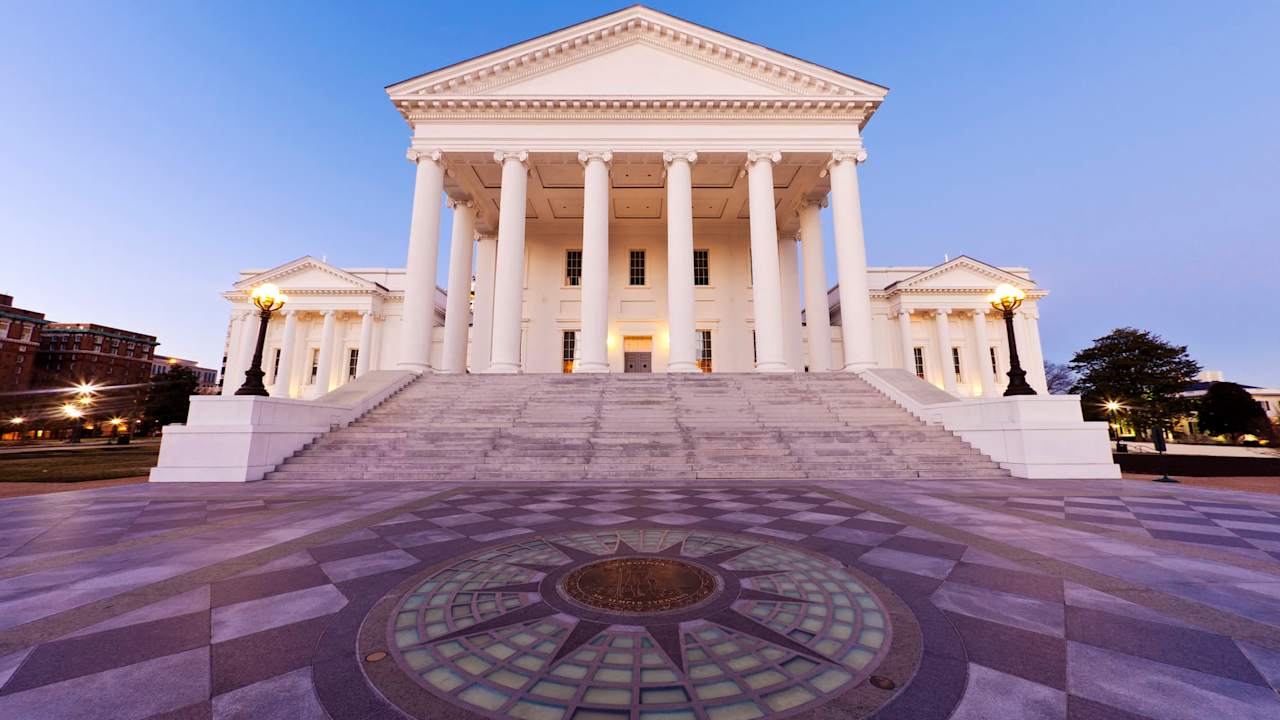 The Capitol Building In Downtown Richmond, Virginia