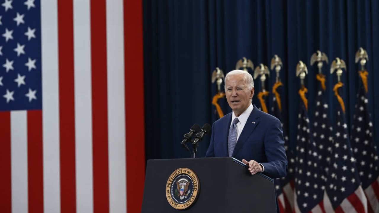 President Biden speaking in January 2024 in NC