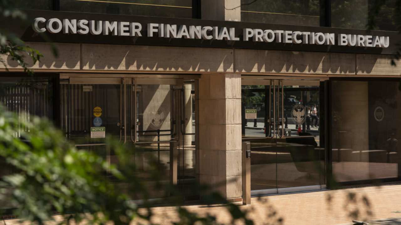 The Consumer Financial Protection Bureau (CFPB) headquarters in Washington, D.C., US, on Sunday, May 22, 2022. The Federal Reserve raised interest rates by 50 basis points earlier this month and the chairman indicated it was on track to make similar-sized moves at its meetings in June and July. Photographer: Joshua Roberts/Bloomberg via Getty Images