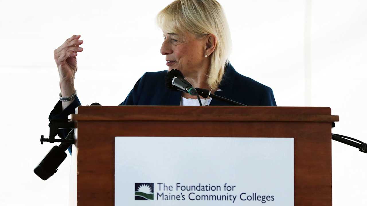 Governor Janet Mills speaks during a media event to announce a new $60 million investment in workforce training in Maine on Tuesday at Southern Maine Community College