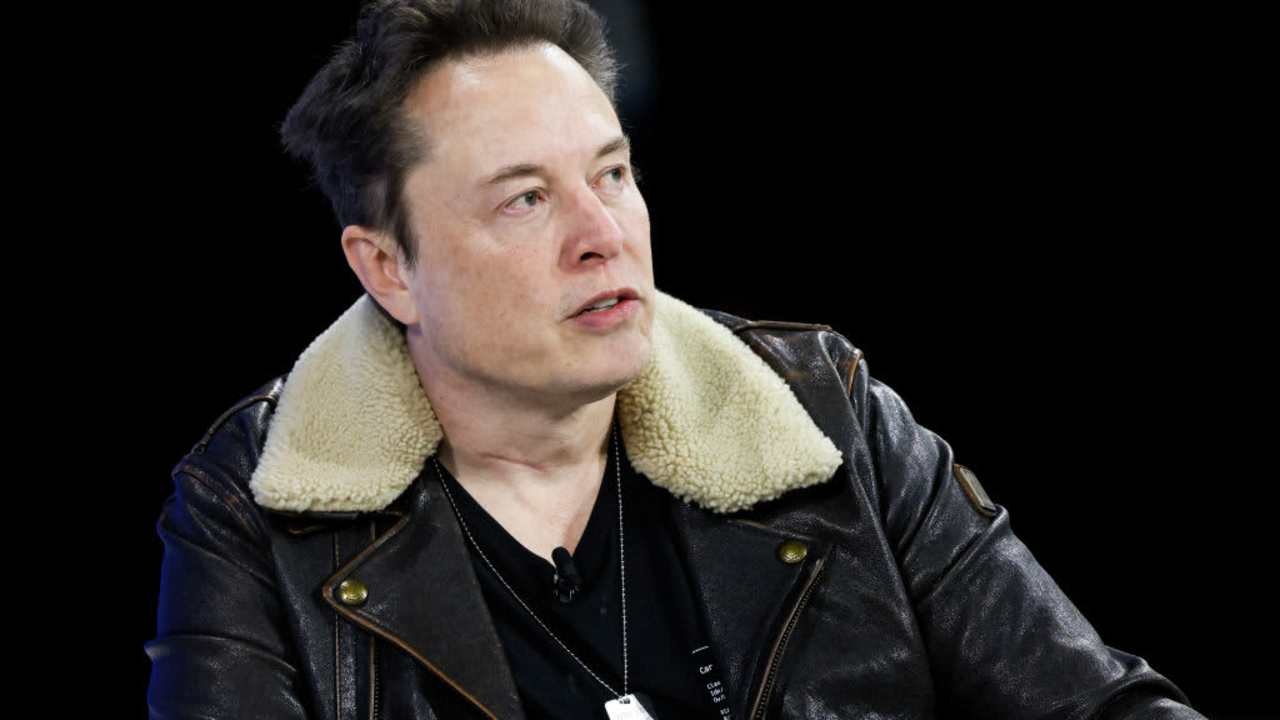 CEO of Tesla, Chief Engineer of SpaceX, and CTO of X Elon Musk speaks during the New York Times annual DealBook summit on November 29, 2023 in New York City.