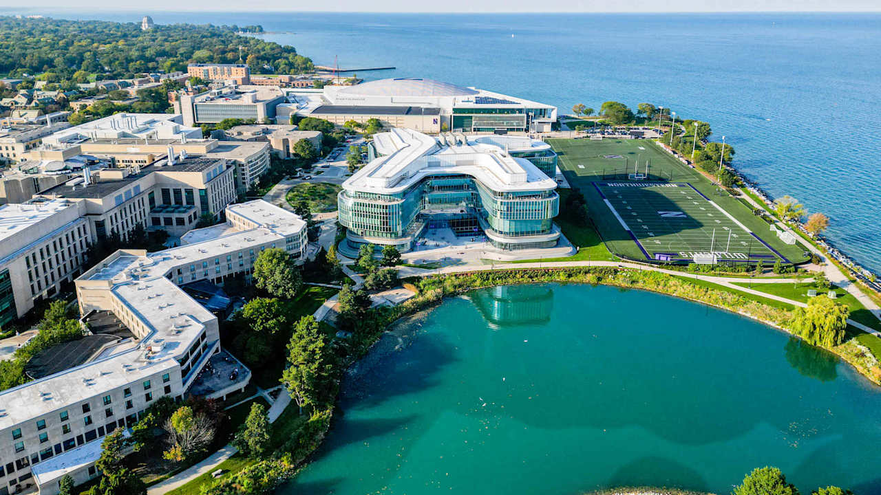Northwestern University and Kellogg School of Management Campus in Evanston IL