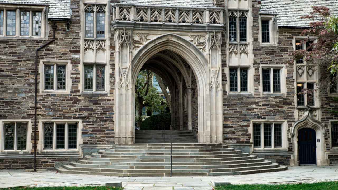Exterior of Lockhart Hall on the Princeton University campus.