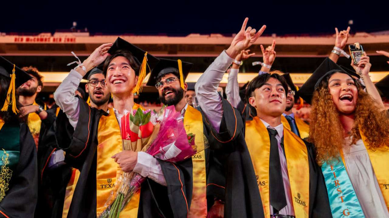 University Of Texas At Austin Holds Commencement Ceremonies