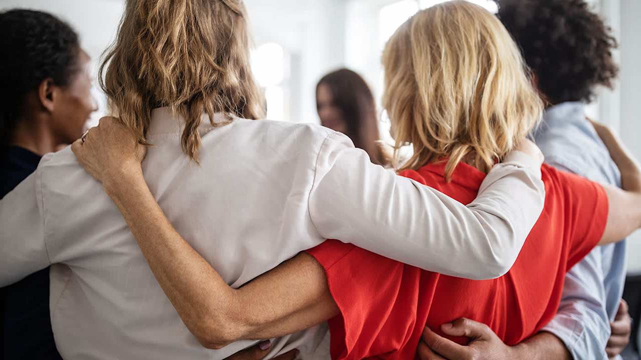 People hugging