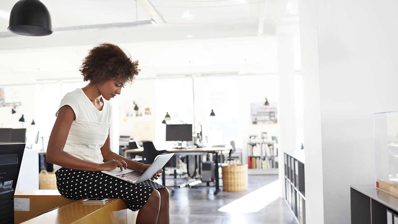 Woman on laptop