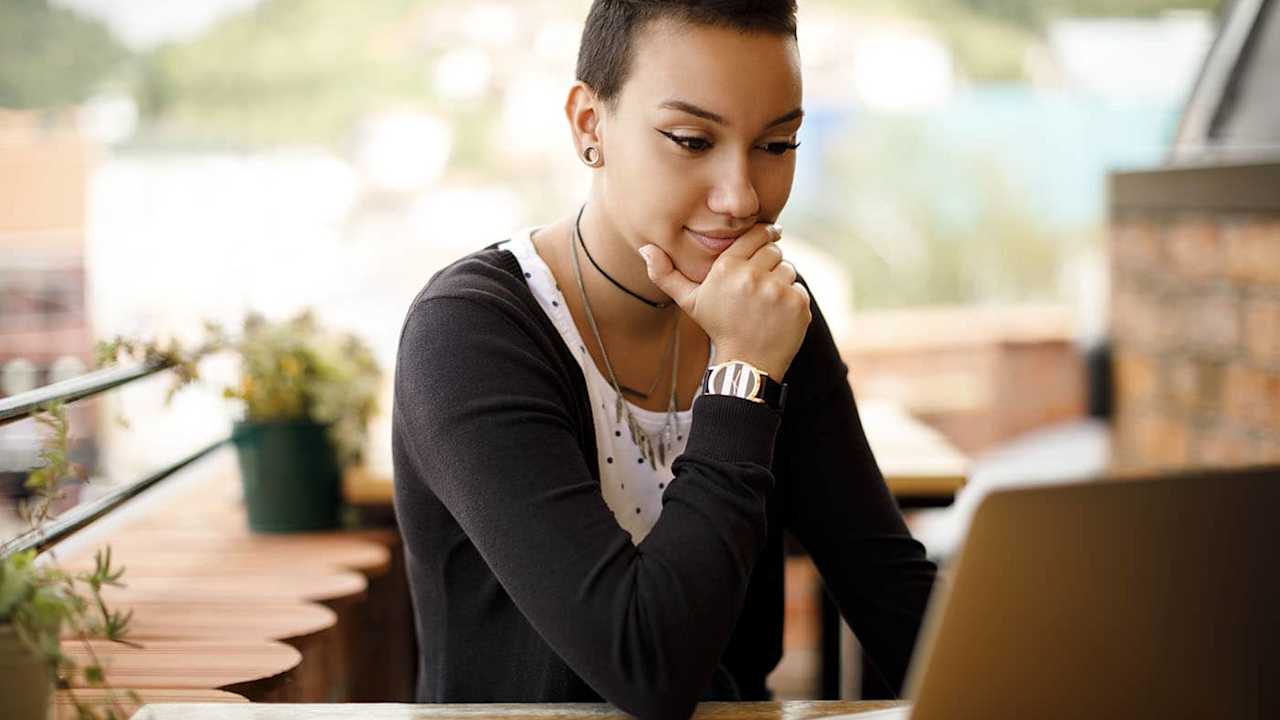 Woman on laptop
