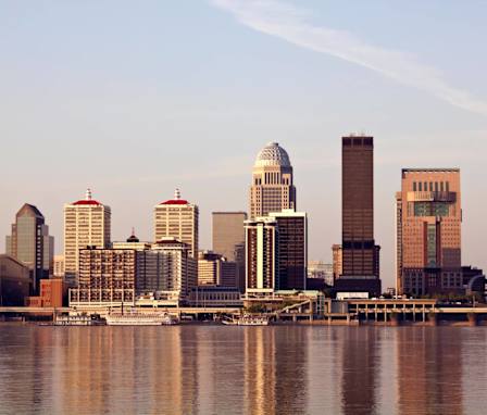 Louisville, KY morning skyline