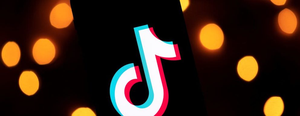 This photo taken on November 21, 2019, shows the logo of the social media video sharing app Tiktok displayed on a tablet screen in Paris.