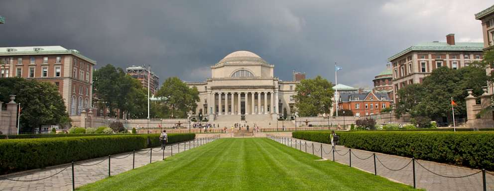 Columbia University, main quad with Low Memorial Library, Upper West Side, New York, NY, U.S.A.