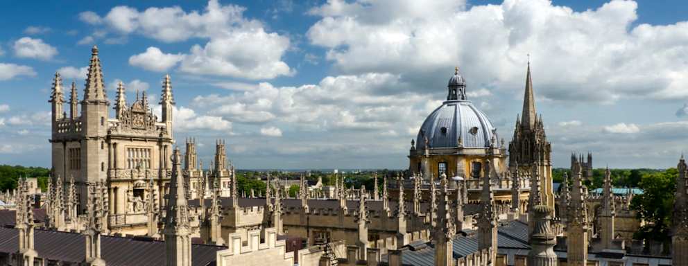 View over Domes and Spires of Oxford,UK