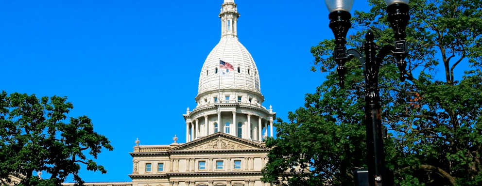 Photo of Michigan State Capitol Building in Lansing.