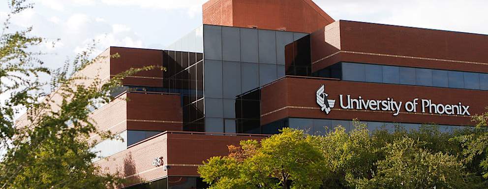The University of Phoenix, part of Apollo Group Inc., is seen in Phoenix, Arizona, U.S., on Wednesday, Oct. 28, 2009. Apollo Group, the biggest publicly traded U.S. educator, plunged the most in 19 months in New York after the company said its accounting is being investigated by the U.S. government.
