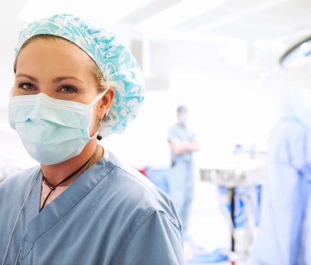 Nurse in operating room