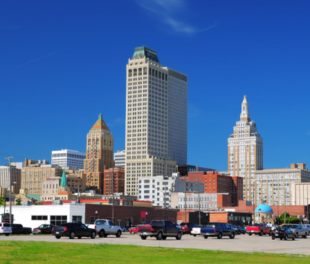 Downtown skyline in Tulsa, Oklahoma