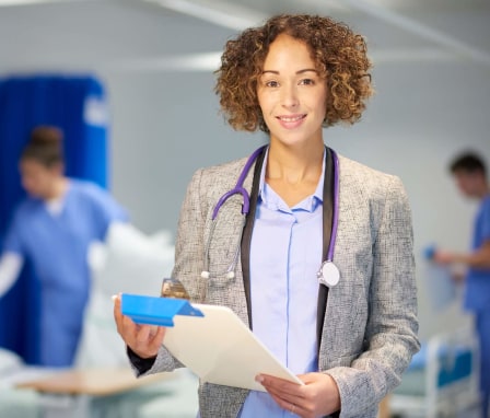 Female Nurse posing