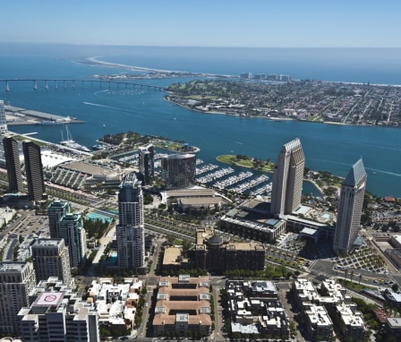 Aerial view of San Diego