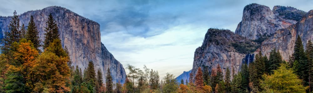 Fall landscape photograph of California