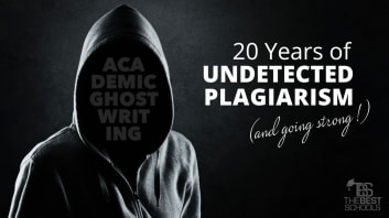 Academic Ghostwriting: 20 Years of Undetected Plagiarism (and going strong!)