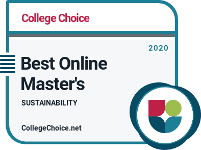 Best Online Master's in Sustainability Badge