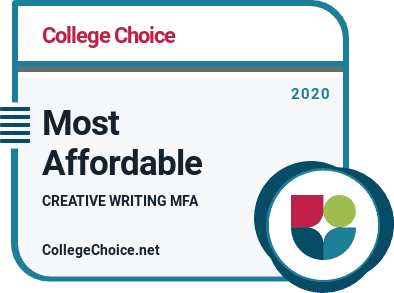 Most Affordable Online MFA in Creative Writing Badge