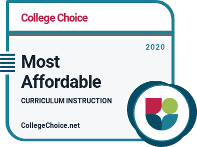 Most Affordable Online Master's in Curriculum and Instruction badge