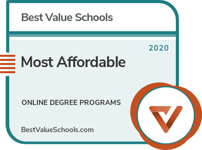 Most Affordable Online Degree Programs badge