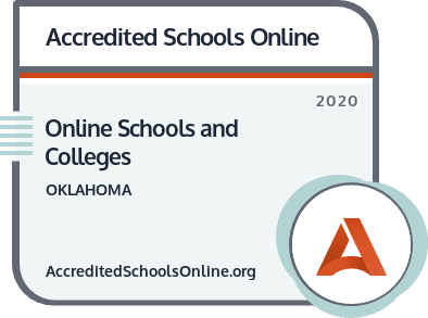Online Schools and Colleges in Oklahoma badge