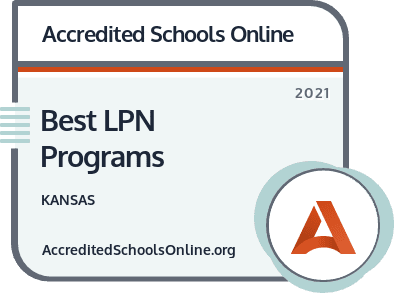 Best LPN Programs in Kansas badge