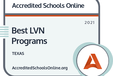 Best LVN Programs in Texas badge
