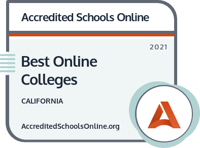 Best Online Colleges in California badge