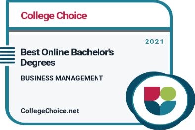 Best Online Bachelor's in Business Management Badge