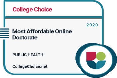 Most Affordable Online Doctorate in Public Health Badge