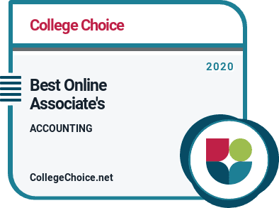 Best Online Associate in Accounting Degrees Badge