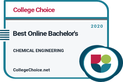 Best Online Bachelor's Degrees in Chemical Engineering Badge