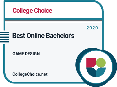 Best Online Bachelor's in Game Design Badge