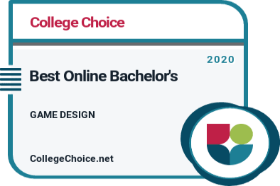 Best Online Bachelor's in Game Design Badge