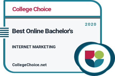 Best Online Bachelor's in Internet Marketing Badge