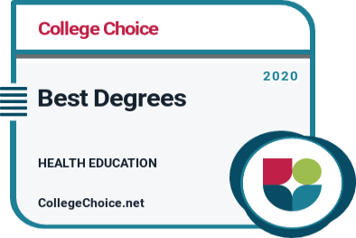 Best Health Education Degrees Badge